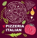 Pizza design menu template