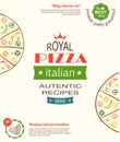 Pizza design template for menu, banner, advertising etc