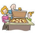 Pizza dinner family night