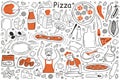 Pizza doodle set