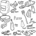 Pizza doodle set