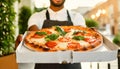 Pizza Express Delivery - Pizza Margherita in a Cardboard Box - Generative Ai