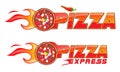 Pizza exspress flames project 2 Royalty Free Stock Photo