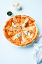 Pizza with fish and cream cheese - Plaisir Royalty Free Stock Photo