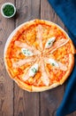 Pizza with fish and cream cheese - Plaisir Royalty Free Stock Photo