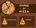 Pizza Flavours Choosing Poster Cartoon Template