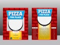 Pizza flyer template design