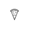 Pizza, food icon vector illustration