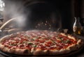 Pizza fresh from the woodfired. Generative AI