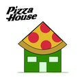 Pizza house food delivery logo