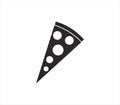 Pizza icon illustrated in vector on white background