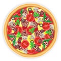 Pizza illustration Royalty Free Stock Photo