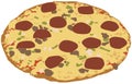 Pizza illustration Royalty Free Stock Photo
