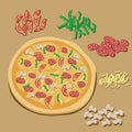 Pizza illustration Royalty Free Stock Photo