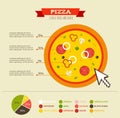 Pizza Infographics Elements and Icons