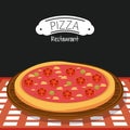 Pizza italian restaurant Royalty Free Stock Photo