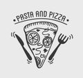 Pizza Label Design Typographic. Pizza festival or pizzafest.