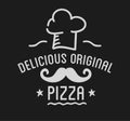 Pizza Label Design Typographic. Pizza festival or pizzafest.