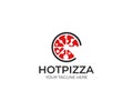 Pizza Logo Template. Fast Food Vector Design