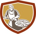 Pizza Maker Baking Bread Shield Retro