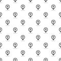 Pizza map pointer pattern seamless Royalty Free Stock Photo