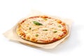 Pizza Margarita, Margherita, Traditional Italian Whole Flatbread Royalty Free Stock Photo