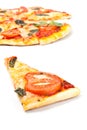 Pizza margharita slice Royalty Free Stock Photo