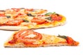 Pizza margharita slice Royalty Free Stock Photo
