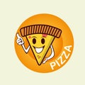 Pizza Mascot Logo