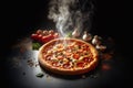 Pizza meal dinner food italiy Royalty Free Stock Photo