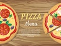 Pizza Menu Banner. For Pizzeria, Restaurant Ad