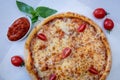 Pizza menu Margaritta classic food