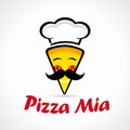 Pizza Mia logo.