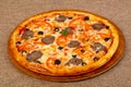 Pizza with minced meat