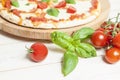 Pizza Mozarella Royalty Free Stock Photo