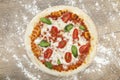 Pizza Mozarella Royalty Free Stock Photo