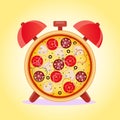 Pizza time. Snack time Royalty Free Stock Photo