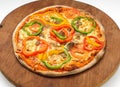 Pizza with paprika Royalty Free Stock Photo