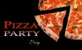 Pizza party day brochure