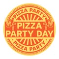 Pizza Party Day stamp