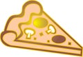 Pizza piece Royalty Free Stock Photo