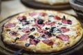 pizza, pizzerias, background image, blur, blurred frame, salami,