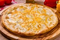 Pizza Quattro formaggi Royalty Free Stock Photo