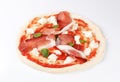 Pizza recipe - proscuitto Royalty Free Stock Photo