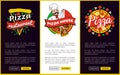 Pizza Restaurant Web Pages Vector Illustration