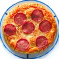 Pizza salami Royalty Free Stock Photo