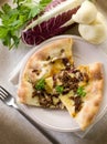 Pizza with scamorza Royalty Free Stock Photo