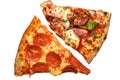 Pizza Slices (with clipping path) Royalty Free Stock Photo