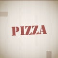 Pizza stamp Royalty Free Stock Photo