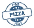 pizza stamp. pizza round grunge sign. Royalty Free Stock Photo